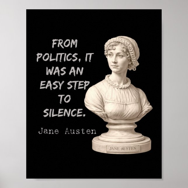 Affiche Jane Austen - De la politique au silence (Devant)