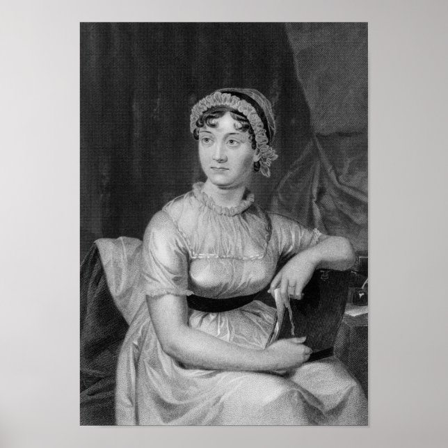 Affiche Jane Austen Portrait gravé (Devant)