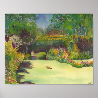 Affiche Jane Austen's Garden II Aquarelle Imprimer