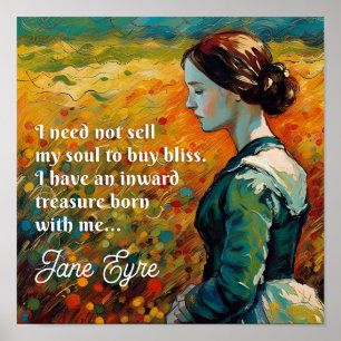 Affiche Jane Eyre Cite Monet Style Peinture