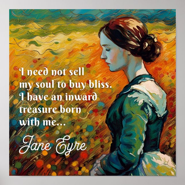 Affiche Jane Eyre Cite Monet Style Peinture (Devant)