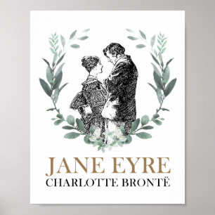 Affiche Jane Eyre et Edward Rochester avec Wreath