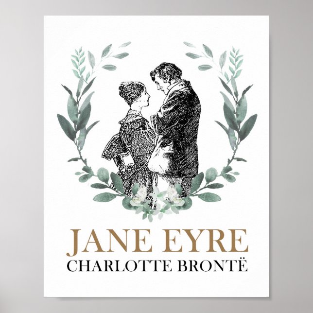 Affiche Jane Eyre et Edward Rochester avec Wreath (Devant)