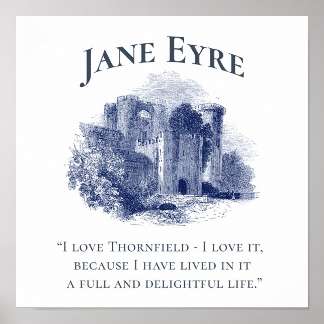 Affiche Jane Eyre - I Love Thornfield - Carré du château (Devant)