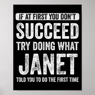 Affiche Janet si au début vous n'y arrivez pas essayez de