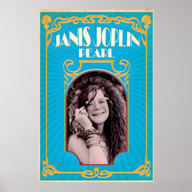 Affiche Janis Joplin, Pearl, Conception d'impression origi (Devant)