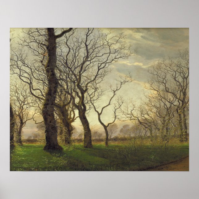 Affiche Janus la Cour - Au bord d'une forêt de chênes (Devant)