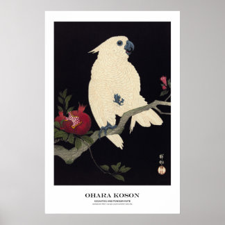 Affiche Japanese Art Print - Ohara Koson - Cockatoo