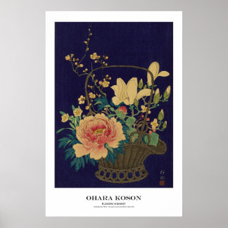Affiche Japanese Art Print - Ohara Koson - Flowers