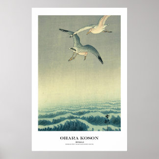 Affiche Japanese Art Print - Ohara Koson - Seagull
