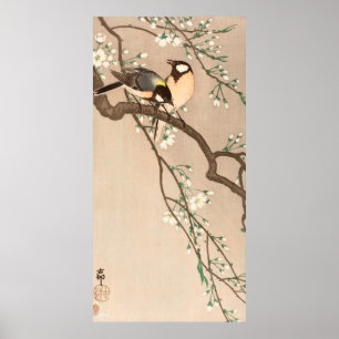Affiche Japanese Asian Bird Chickadee Songbird