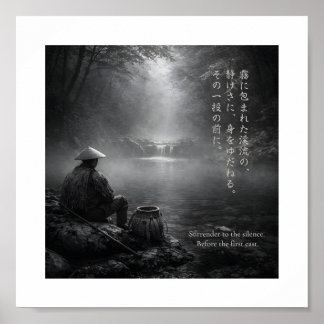 Affiche Japanese Tenkara Fishing Art Print