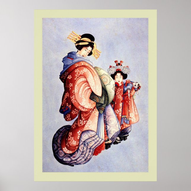 Affiche Japanese Woodblock (Devant)