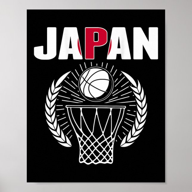 Affiche Japon Amateurs de basket-ball Jersey Support Ba Ja (Devant)