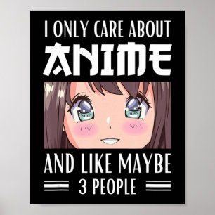 Affiche Japon Anime Girl I ne s'intéresse qu'à l'Anime et