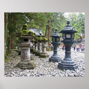 Affiche Japon, Nikko. Sanctuaire Toshogu et mausolée à