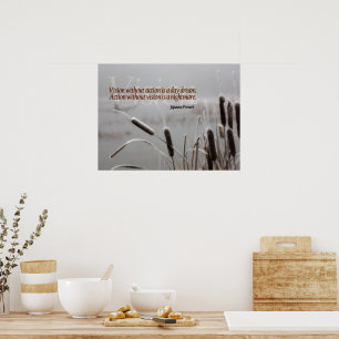 Affiche Japon Proverbe Inspiration Citation Action Vision