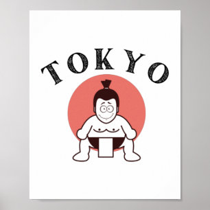 Affiche Japon Sumo Tokyo - Fils du soleil