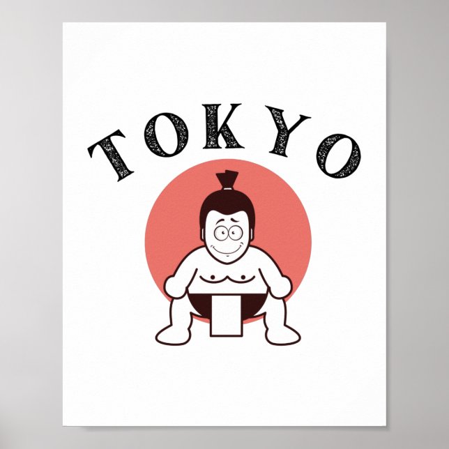Affiche Japon Sumo Tokyo - Fils du soleil (Devant)