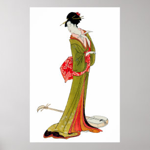 Affiche Japonais Geisha Asian Wall Art