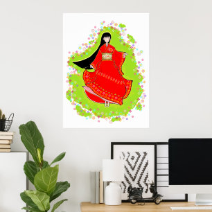 Affiche Japonais Maiko
