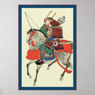 Affiche Japonais Samurai ~ Vintage Japonais