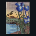 Affiche Japonais vintage ukiyo-e iris bleu<br><div class="desc">Japonais vintage ukiyo-e bleu iris et la scène des oiseaux,  japonaise,  vintage,  ukiyo e,  bleu,  iris,  oiseau,  scène,  cool,  oriental,  japon,  ukiyo-e,  ukiyoe</div>