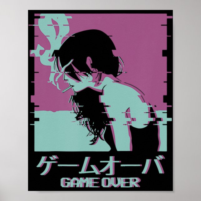 Affiche Japonaise Anime Game Over (Devant)
