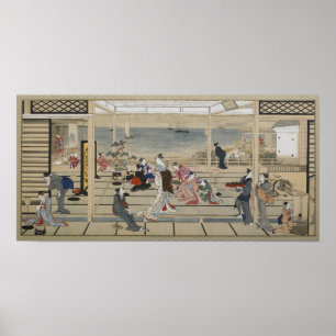 Affiche japonaise de l'art d'Utamaro