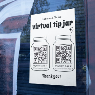 Affiche Jar de conseil virtuel avec 2 code QR