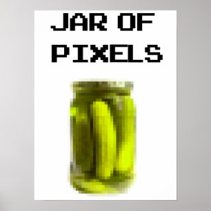 Affiche Jar de pixels