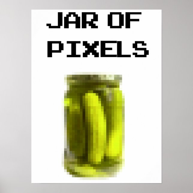 Affiche Jar de pixels (Devant)