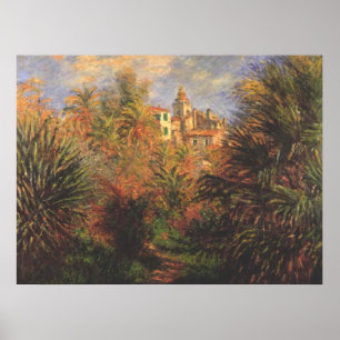 Affiche Jardin à Bordighera - Claude Monet - c1900