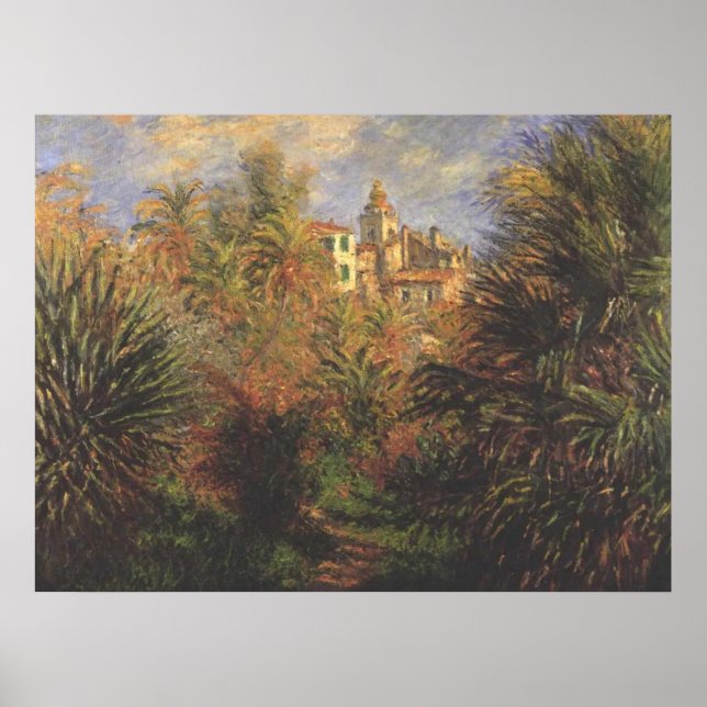 Affiche Jardin à Bordighera - Claude Monet - c1900 (Devant)