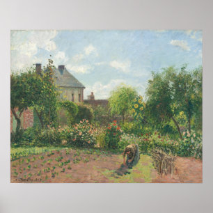 Affiche Jardin à Eragny - Camille Pissarro Art