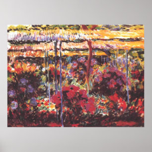 Affiche Jardin à Giverny - Claude Monet - c1900