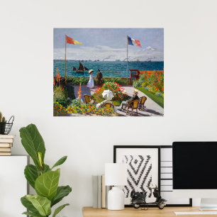 Affiche Jardin à Sainte-Adresse Claude Monet