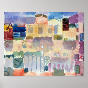 Affiche Jardin à St Germain : Paul Klee 1914