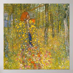 Affiche Jardin agricole Gustav Klimt avec Crucifix