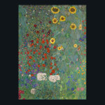 Affiche Jardin agricole Tournesols par Gustav Klimt Peintu<br><div class="desc">Peintre autrichien impérial Gustav Klimt's chef-d'oeuvre : Jardin agricole avec tournesols</div>