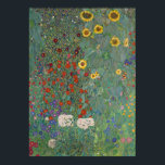 Affiche Jardin agricole Tournesols par Gustav Klimt Peintu<br><div class="desc">Peintre autrichien impérial Gustav Klimt's chef-d'oeuvre : Jardin agricole avec tournesols</div>