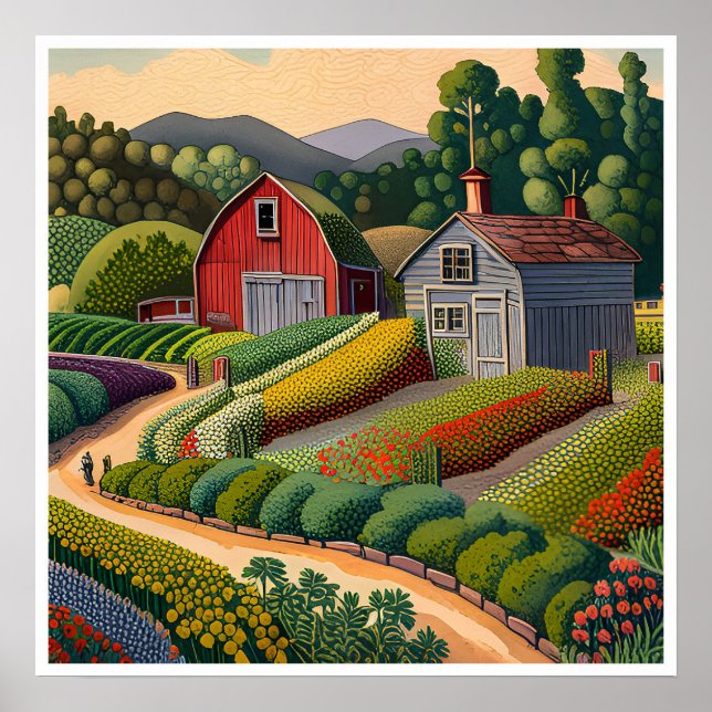 Affiche Jardin - Art Print (Devant)