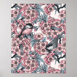 Affiche Jardin aux cerisiers
