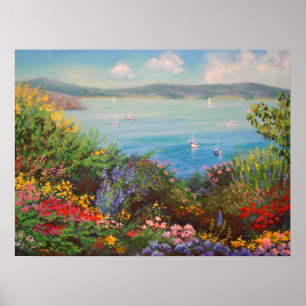 Affiche Jardin aux fleurs.