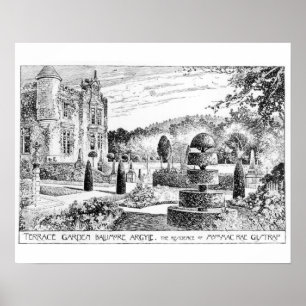 Affiche Jardin Ballimore, Jacquard de terrasse, des