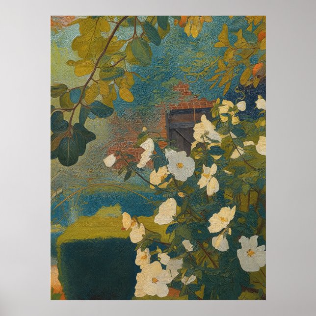 Affiche Jardin Blanc (Devant)