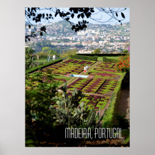 Affiche Jardin botanique de Funchal à Madère Portugal