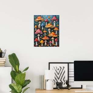 Affiche Jardin Champêtre Fantaisiste