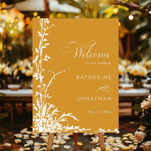 Affiche Jardin d'arche botanique Mariage Amber Bienvenue