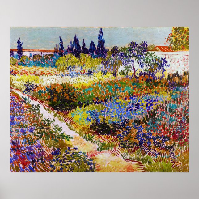 Affiche Jardin d'Arles, Van Gogh (Devant)